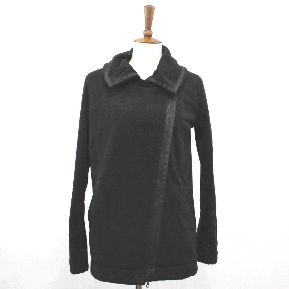 Lululemon 6 - 8 Moto Polar Fleece Jacket Asymmetrical Full Zip Warm
